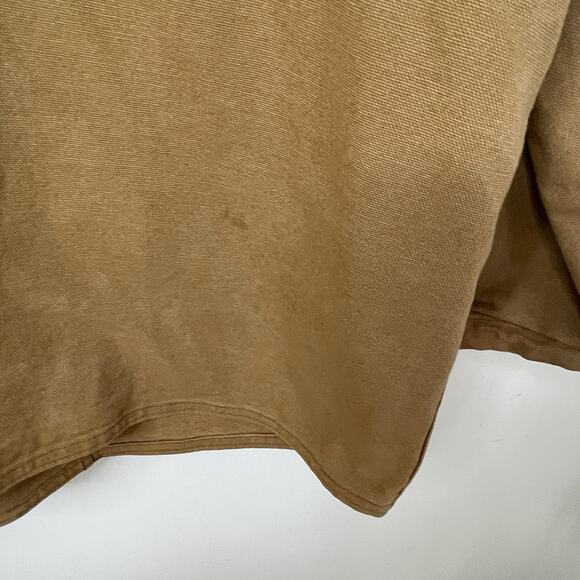 VTG Woolrich Tan Canvas Barn Chore Saddle Jacket Southwestern Wool Lining LRG - Picture 16 of 16